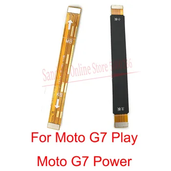 10 VNT Pagrindinės Flex Plokštė Flex Kabelis Motorola Moto G7 Galia / G7 Žaisti Plokštės Jungtis, LCD Ekranas Flex Kabelių Linijos