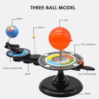 Kietas Naujovė Švietimo Kelio Žaislai Saulės Sistemoje Skriejančių Planetariumas Modelis Modelis Mokslas Žaislas Mokslo Sukasi Ankstyvojo Ugdymo