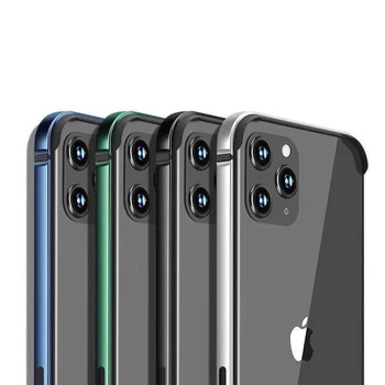 Telefonas Bumper Case For iPhone 12 Pro Max 12Pro Silikono Metalo Rėmeliai, Skirti 