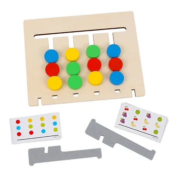 Montessori tėvų-vaikų bendravimą keturių spalvų vaisių žaidimas šachmatai vaikų ankstyvojo ugdymo įspūdį loginį mąstymą mediniai žaislai