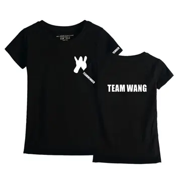 2018 Naujas Medvilnės GOT7 K-Pop Jackson Wang KOMANDA Jaunimo Trumpas Rankovės Kpop GOT7 T-shirt Viršuje Tee Plius Dydis Cool Vasaros Drabužių