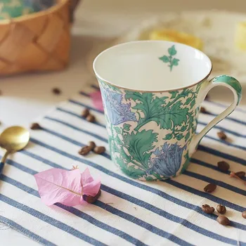 OUSSIRRO Europos puodelis Retro Auksinė taurė burną Kaulų kinija kavos puodelio Pora kūrybinės Keramikos puodelis puodelis L2282