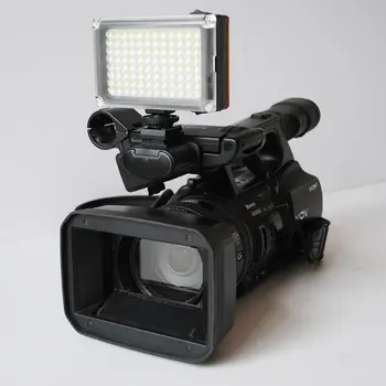 96 LED vaizdo šviesos nešiojamų selfie užpildyti šviesos prožektorius su hotshoe smartfon mobiliųjų telefonų kameros