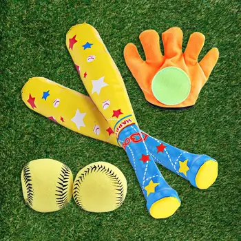 4PCS Vaikų Beisbolo Žaislų Rinkinys lengvas Tėvų-Vaikų Žaislų Rinkinys Lauko Tėvų-vaikų Žaislai, Laisvalaikio Sportas Žaislai