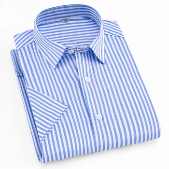 Aoliwen prekės ženklo vyrai dryžuotas trumpomis rankovėmis marškinėliai atsitiktinis marškinėliai Mados gatvės stiliaus vyrų vasaros paplūdimio marškinėliai, Ryškios spalvos