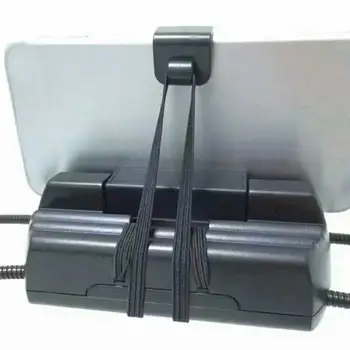 Juodo Plastiko+Laidas Universalus Telefono, Tablet Įrašą Voras Stovėti Daugiafunkcinis Darbalaukio Automobilio Galinės Sėdynės Fiksuotą Paramą Tingus