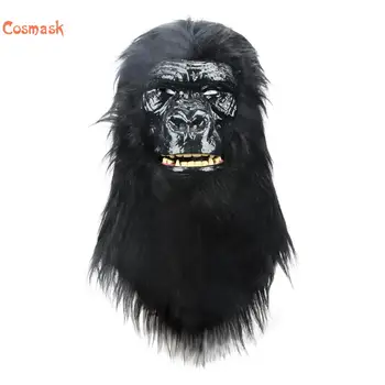 Cosmask Halloween Mask Šimpanzė Galvos Kaukė Gyvūnų Gorila Helovinas Šalis Cosplay Kostiumas Pristato Halloween Mask