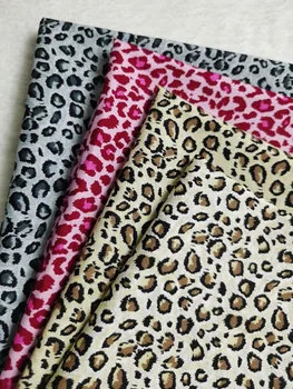 Leopardas Spausdinti Mados Spalvinga Popelinowy Medvilnės Audinio Atspausdintas Siuvimo Medžiagos 