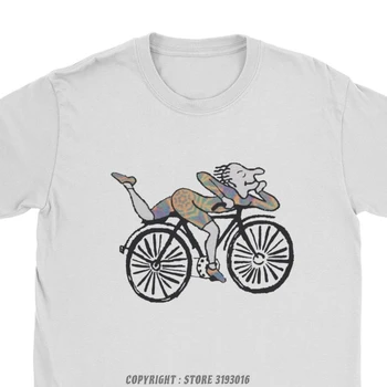 Klasikinis Vyrų T-Shirt Dviračių Dieną Albert Hofmann Nuostabus Medvilnės Tees Camisa Rūgšties Blotter T Shirts, O Kaklo Streetwear