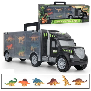 Dinozaurų Transporto Automobilių Vežėjas Žaislas Sunkvežimis su 6 Dinozaurai , Žaislų Sunkvežimių Labai Dinozaurų Automobilių Žaislai Berniukams ir Mergaitėms