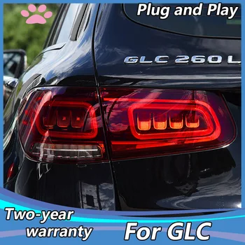 Automobilio Stilius Mercedes-Benz GLC užpakalinis žibintas LED lempa GLC260L GLC300 led žibintas galinis OEM versija led žibintas galinis