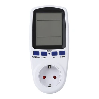Skaitmeninis Wattmeter Galios Analizatorius Elektroninių Energijos Skaitiklio Matavimo Lizdas kištukinis Lizdas su Atminties funkcija, ES, UK AU BR JAV Plug