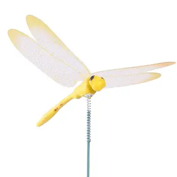 20pcs Plastiko, Patvarus Kūrybos Dragonfly Statymų Lazdomis Sodinamoji už amatai Lauko Kiemas Sodo Dekoro Vejos Ornamentu
