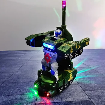 Transformacijos Bakas Žaislas Universalus Paversti Elektros Robotas Žaislas Automobilis su Šviesos Muzika Deformacijos Robotas Žaislas Vaikams