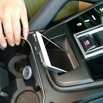 Belaidis Telefono Kroviklis Cayenne-2019, Konsolė Wireless Charging Pad Mat Priedu Suderinamos Visos QI Įjungtas Telefono