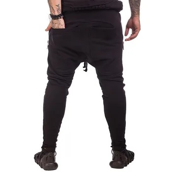 Vyrai Krovinių Kelnės Multi Kišenės Užtrauktuką Poilsiu 2020 M. Rudenį Naujų Streetwear Hip-Hop Harajuku Punk Sweatpants Vyrų Track Kelnės