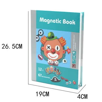 Magnetinio įdomus dėlionės vaikams medinė dėlionė valdybos box vienetų žaidimų cartoon švietimo piešimo žaislai mergaitėms, berniukams, Pe