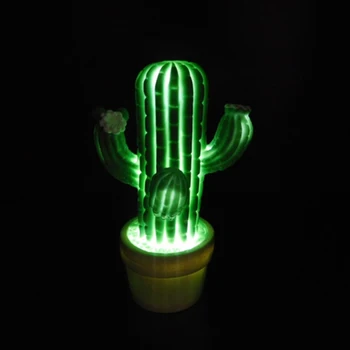 1 Vnt Naktį Šviesos Mados Kūrybos LED Augalų Kaktusas Stiliaus Nakties Šviesos Lempos Miegamasis Namų Dekoravimo, Dovanų