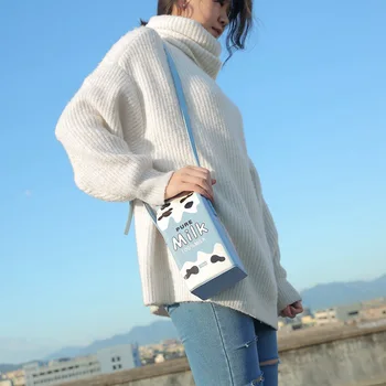 2020 naujas ponios butelio formos piniginė moterims crossbody krepšiai korėjos versija Krepšys pieno įstrižainės telefoną maišelį pečių maišą