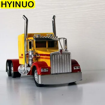 1/32 mastelis klasikinis metalo lydinio sunkvežimių galvos transporto modeliavimas diecast automobilio salono reikmenys, modelį, žaislų, dovanų rinkimu rodyti