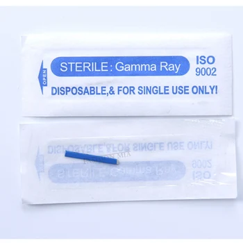 0.18 mm 18U Nano geležtės microblading adatos permanentinis Makiažas Antakių Tatuiruotė Adata, Disko mėlyna Microblade 3D Siuvinėjimo Pen