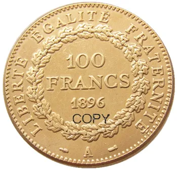 Prancūzija 1878 - 1906 18 Metų Galima 100 Frankų Auksą, Sidabrą, Kopijuoti Papuošti Monetos