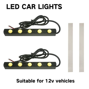Eagle eye LED automobilio dienos šviesos, led dienos šviesos, didelės galios LED 5 šviesos, dienos šviesos, ryškus led balta šviesa