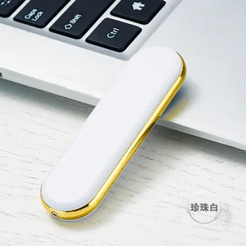 Mini išskirtinį pull-down įkrovimo žiebtuvėlis, kompaktiškas pakeitimo core elektros šildymo laidas USB įkraunamą žiebtuvėlį
