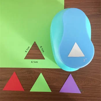 Nemokama Laivas 6.1 cm, Trikampio formos, EVA putų popieriaus grafikas hole punch atvirukas yra rankų darbo Geometrijos amatų punch furador užrašų knygelė