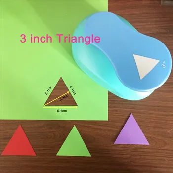 Nemokama Laivas 6.1 cm, Trikampio formos, EVA putų popieriaus grafikas hole punch atvirukas yra rankų darbo Geometrijos amatų punch furador užrašų knygelė