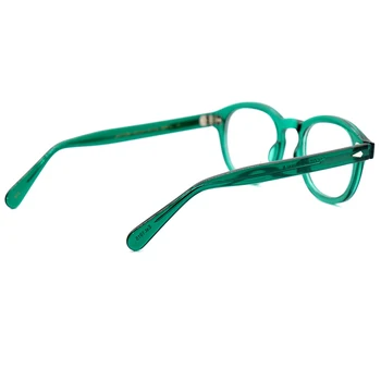 LEMTOSH akinius, Žalias rėmelis JOHNNY DEPP stiliaus akiniai vintage akiniai tris dydis funkcijos akiniai