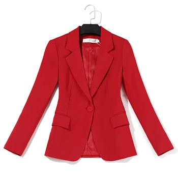 Profesionali kostiumo kelnės kostiumas moterims, plonas, raudonas kostiumas striukė slim kelnės dviejų dalių 2019 m. vasaros nauji moteriški drabužiai