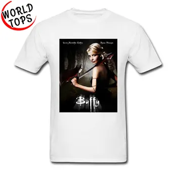 Dizainas Buffy Plakatas Topai Marškinėliai Suaugusiems Aukštos Kokybės Crewneck Medvilnės, trumpomis Rankovėmis Marškinėliai Nauji Ateina Dizaino marškinėliai