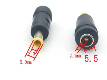 5.0x3.0mm Vyrų iki 5.5x2.1mm Moterų DC Maitinimo Adapteris Prijungti Nešiojamąjį kompiuterį