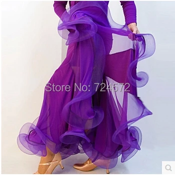 Sportinių šokių kostiumų Mados paketo klubo sportinių šokių sijonas moterims sportinių šokių konkursas sijonas 7kinds spalvų