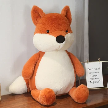 Karšto Huggable Kawaii Fox Lėlės iškamša Pliušiniai Žaislai Vaikams, Mergaitė, Berniukas Vaikams Mielas Dox Dovana Minkštas Animacinių filmų Kalėdų Dovanos