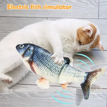 Katė Žaislas Elektroninio Svingo Žuvų USB Įkrovimo Imulation Žuvų Žaislai Šunims, Katėms Kramtomoji Žaisti Kramtymas Kačių Reikmenys Naminių Produktų