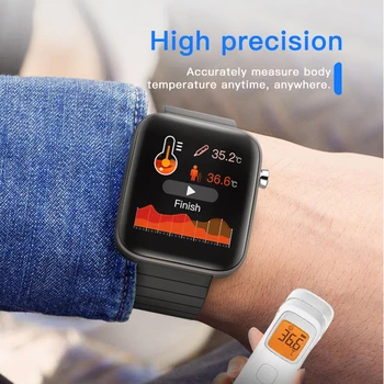 Naujas T68 Smart Watch Vyrų Kūno Temperatūros Matavimas, Širdies Ritmas, Kraujo Spaudimas, Deguonies Skambučių Priminimas Sporto Smart Laikrodžiai Moterims
