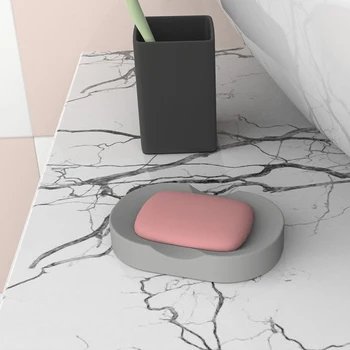 Cemento muilo laikiklį silikono formos, Ovalo formos muilo dėklas vonios kambarys betono apstatymo reikmenys silikono formų