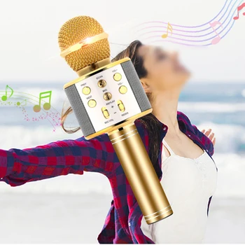 WS858 Belaidis Usb Mikrofonas Profesinės Kondensatoriaus Karaoke Mic 