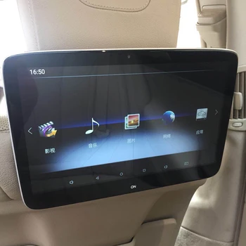 Automobilių TV Ekranas Android 9.0 Pogalvių Monitorius Wi-fi, Bluetooth Vaizdo Žaidimas, Mercedes C Klasė W205 Galinės Sėdynės Pramogų