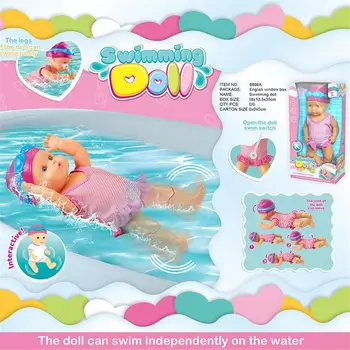 Atsparus Vandeniui Elektros Plaukimo Lėlės Vaikas Mergaičių Žaislas Naujas Vonia, Baseinas Vandeniui Lėlės Mergaičių Žaislas Gimtadienio Dovanos
