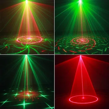 Patalpų Diskoteka LED Šalies Šviesos 24 Rūšių Lazerio Dj Projektorius Scenos Apšvietimo Efektas forNewYear Šokių aikštelėje Kalėdų Vakarėlį Šviesos Šou