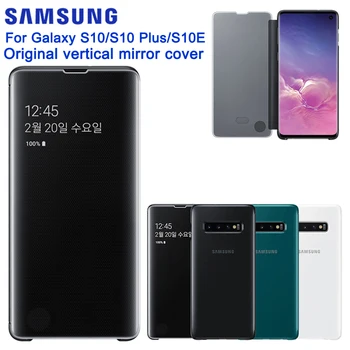 Originalus Skaidrus Veidrodis, Telefono dėklas, skirtas Samsung Galaxy S10 S10E G9700 S10 + S10Plus Smart Miego moliusko geldele Dangtis