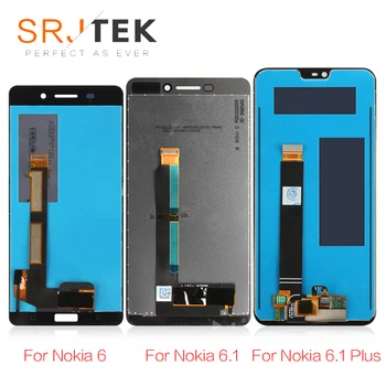Už Nokia6 Nokia 6.1 LCD Ekranas Jutiklinis Ekranas skaitmeninis keitiklis X6 2018 m., TA-1045 TA-1050 Nokia 6.1 Plus Ekranu Pakeitimas