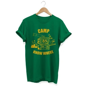 Kuakuayu HJN Unisex Stovykla Žinoti, Kur Žalia T-Shirt Svetimas Dalykų Sezonas 3 Dustin Tee 80's Vintage Mados Marškinėliai Dovana