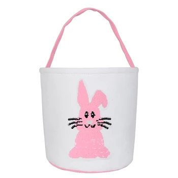 Easter Bunny Rabbit Drobės Džiuto Krepšį Nešti Maišą Velykų Kibiras Vaikas Laimingas, Puošybą