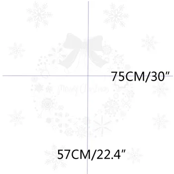 2021 Kalėdinė Dekoracija Klijai-nemokamai Vandeniui Girliandą Stiklo, PVC Elektrostatinės Langas Didelis Snow Flake Siena Lipdukas Navidad Noel