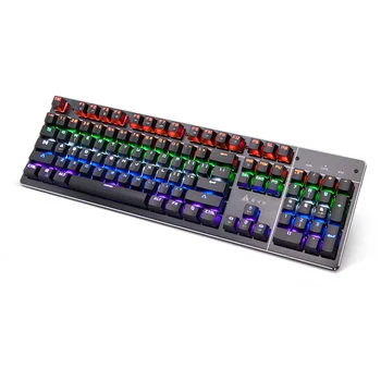 Jinhetian prekės mechaninė klaviatūra RGB apšvietimas vandeniui laidinio tinka darbalaukio sąsiuvinis žaidimas 104 žaliųjų veleno
