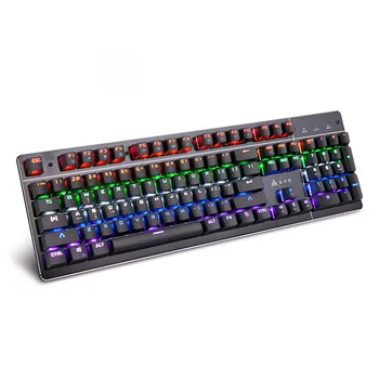 Jinhetian prekės mechaninė klaviatūra RGB apšvietimas vandeniui laidinio tinka darbalaukio sąsiuvinis žaidimas 104 žaliųjų veleno